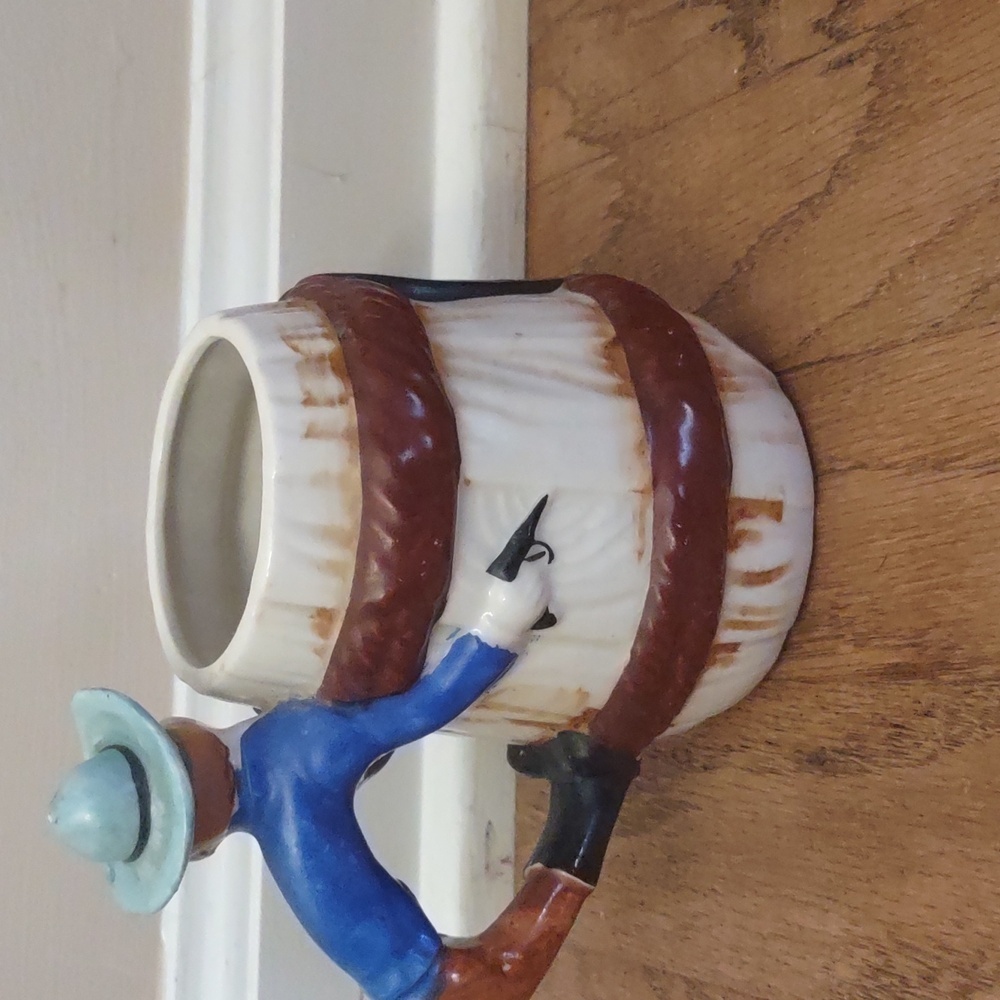 3 Vintage Occupied Japan Cowboy Barrel Mugs - Picture 4 of 16